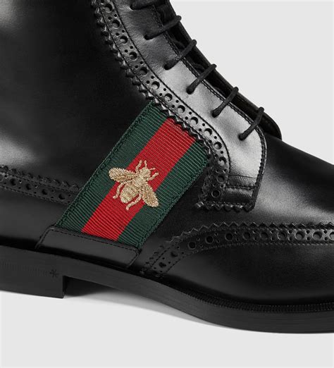 gucci black boot men|all black gucci boots.